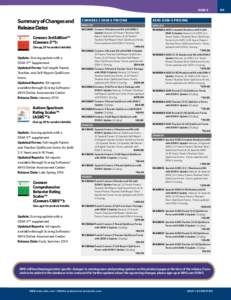 DSM-5  Summary of Changes and Release Dates Conners 3rd Edition™ (Conners 3™):