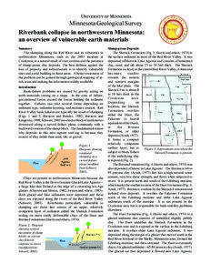 Minnesota Geological Survey Riverbank collapse in northwestern Minnesota: an overview of vulnerable earth materials