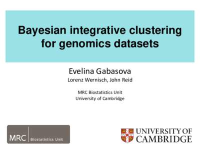 Cluster analysis / Statistics / Consensus clustering / Learning / Artificial intelligence / Ridge / Mixture model