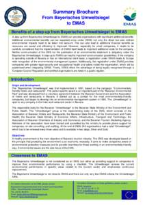 EMAS Guidelines_BIO_Final Summary Brochure_Bayerisches Umweltsiegel