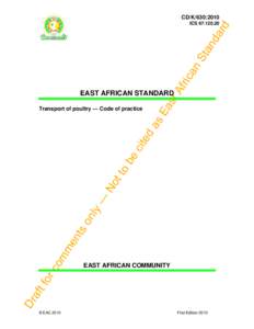 Microsoft Word - CD-K[removed], Transport of poultry — Code of practice