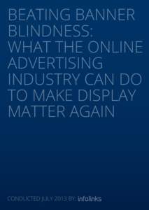 Internet marketing / Online advertising / Web banner / Banner blindness / Clickthrough rate / ADTECH / Search advertising / Internet / Advertising / Marketing