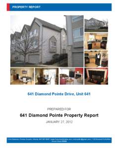 PROPERTY REPORT  641 Diamond Pointe Drive, Unit 641