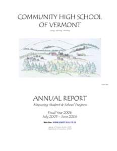 COMMUNITY HIGH SCHOOL OF VERMONT Living, Learning, Working CHSVT 2000