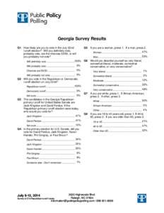Karen Handel / Georgia / Paul Broun / Phil Gingrey / Politics of Georgia