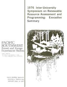 Environment / Sustainability / USDA Forest Service / Prediction / Forestry / Environmental economics / Environmental social science / RPA Assessment / National Forest Management Act / Forest and Rangeland Renewable Resources Planning Act / Impact assessment / United States Forest Service