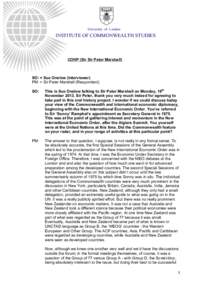 International development / Commonwealth of Nations / Political history of Canada / Commonwealth Heads of Government Meeting / Commonwealth Secretariat / International Monetary Fund / New International Economic Order / United Nations / Vince Cable / International relations / International economics / Economics