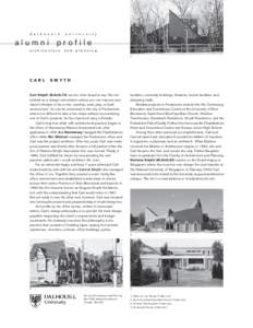 d a l h o u s i e  u n i v e r s i t y alumni profile architecture