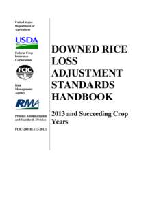 United States Department of Agriculture Federal Crop Insurance