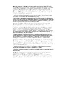 Following the decision of Hans Blix not to seek re-election, the Board at its March 1997 session approved the balloting procedure for the appointment of a new Director General of the Agency. After several rounds of ballo