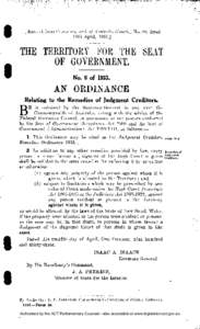 •  I [Extract from Commonwealth of Australia 13th April, 1933.j