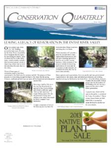 THE CASCADIA CONSERVATION DISTRICT  C onservation