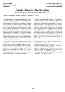 Goldschmidt 2000 September 3rd–8th, 2000 Oxford, UK. Journal of Conference Abstracts Volume 5(2), 822