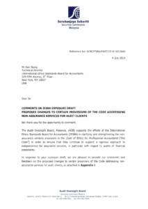 am Suruhanjaya Sekuriti Securities Commission Malaysia  Reference No: A0B/IESBA/R&RT[removed]NAS