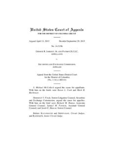 United States Court of Appeals FOR THE DISTRICT OF COLUMBIA CIRCUIT Argued April 13, 2015  Decided September 29, 2015