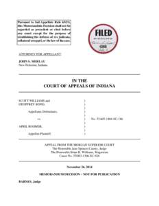 Pursuant to Ind.Appellate Rule 65(D), this Memorandum Decision shall not be regarded as precedent or cited before any court except for the purpose of establishing the defense of res judicata, collateral estoppel, or the 