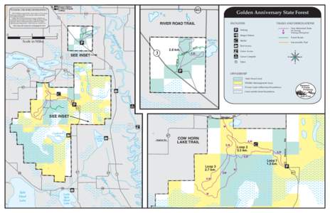 Golden Anniversary State Forest Map