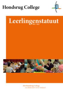 Hondsrug College Leerlingenstatuut