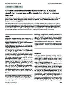 Health / Growth hormone treatment / Growth hormone deficiency / Growth hormone / Aspirin / Turner syndrome / Ovarian hyperstimulation / Methadone / Growth hormones / Medicine / Chemistry