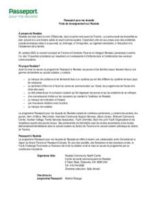 Passeport pour ma réussite Fiche de renseignement sur Rexdale À propos de Rexdale Rexdale est situé dans le nord d’Etobicoke, dans la partie nord-ouest de Toronto. La communauté est diversifiée au plan culturel et