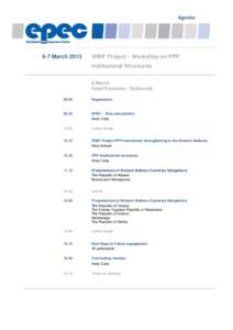 WBIF / Balkans / Coffee / Government / European PPP Expertise Centre / Public–private partnership / Maja