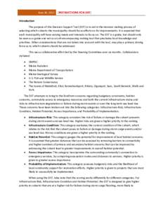 June 30, INSTRUCTIONS FOR DST] Introduction The purpose of this Decision Support Tool (DST) is to aid in the decision making process of