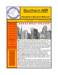 Southern AER Atmospheric Education Resource Volume 10, Number 2 Summer 2004