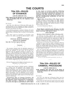 1309  THE COURTS Title 225—RULES OF EVIDENCE[removed]PA. CODE ART. VIII ]