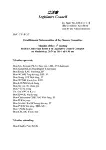 立法會 Legislative Council LC Paper No. ESC67[removed]These minutes have been seen by the Administration) Ref : CB1/F/3/2