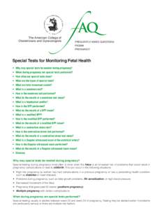 The American College of Obstetricians and Gynecologists f AQ FREQUENTLY ASKED QUESTIONS FAQ098