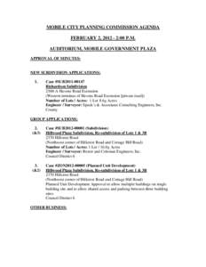 MOBILE CITY PLANNING COMMISSION AGENDA