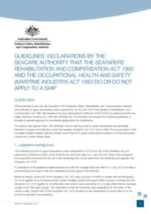 United Kingdom / Australian Maritime Safety Authority / Navigation Acts / Parliament of Great Britain