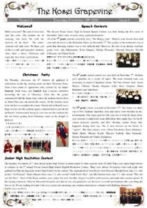The Kosei Grapevine Volume 2 Thursday December 10th[removed]Issue 9