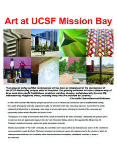 Art at UCSF Mission Bay  