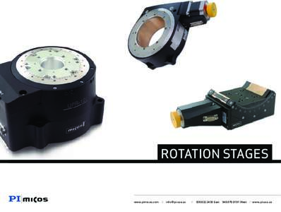 Rotary Positioners, High Accuracy,  Motorized High Precision Rotation Stages