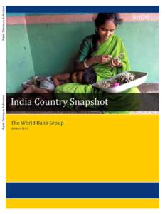 Economy of India / Poverty / Poverty reduction / Five-Year plans of India / Water supply and sanitation in India / Environmental issues in India / World Bank Group / Poverty in India / Widening income gap in India / Development / Economics / International economics