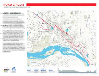 ROAD CIRCUIT Detailed interactive maps available at Richmond2015.com. “Cobbled and technical. Will be a hard-earned rainbow jersey.”  ABOUT THE COURSE