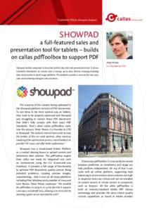 Customer Story: Showpad, Belgium  a SHOWPAD