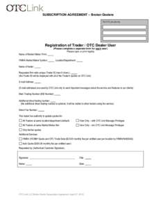 Microsoft Word - Registration of Trader - OTC Dealer User
