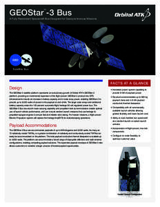 GEOStar -3 Bus ™ A Fully Redundant Spacecraft Bus Designed for Geosynchronous Missions  GEO