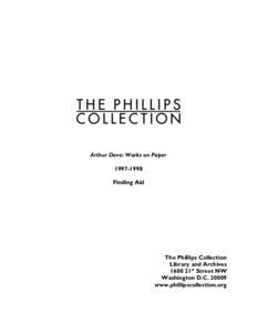 CURATORIAL RECORDS IN THE PHILLIPS COLLECTION ARCHIVES