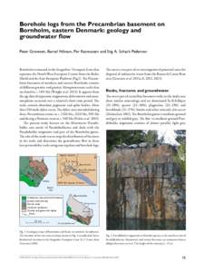 Borehole logs from the Precambrian basement on Bornholm, eastern Denmark: geology and groundwater flow Peter Gravesen, Bertel Nilsson, Per Rasmussen and Stig A. Schack Pedersen  Bornholm is situated in the Sorgenfrei–T