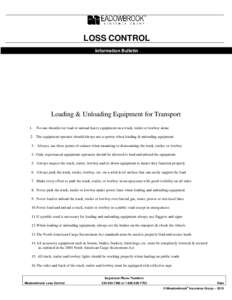 Microsoft Word - Loading & Unloading Equipment Tec Bulletin