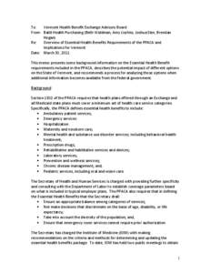 Microsoft Word - Deliverable Essential_Health_Benefits-Memo[removed]doc