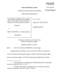 FILED NOT FOR PUBLICATION UNITED STATES COURT OF APPEALS OCT[removed]MOLLY C. DWYER, CLERK