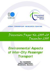 JOINT TRANSPORT RESEARCH CENTRE  Discussion Paper No[removed]December[removed]Environmental Aspects