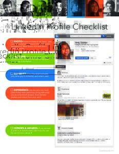 LinkedIn Profile Checklist - High School Students