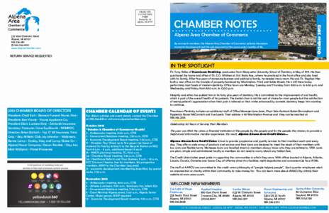 CHAMBER NOTES  October 2013 PRSRT STD U.S. POSTAGE