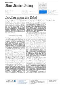 Datum: [removed]Neue Zürcher Zeitung 8021 Zürich[removed]www.nzz.ch