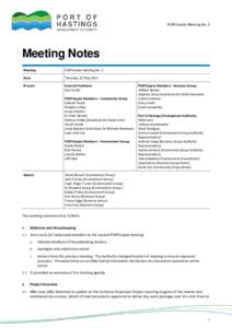 PORTicipate Meeting No. 2  Meeting Notes Meeting:  PORTicipate Meeting No. 2
